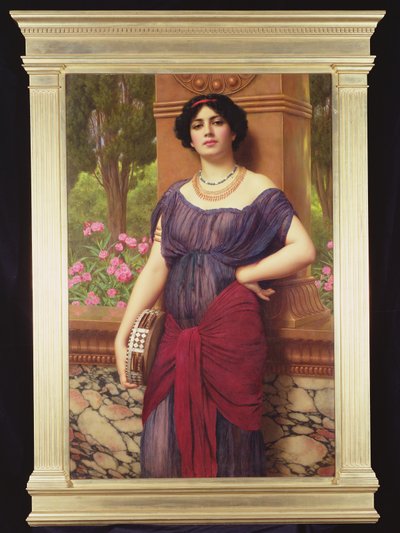 The Tambourine Girl by John William Godward